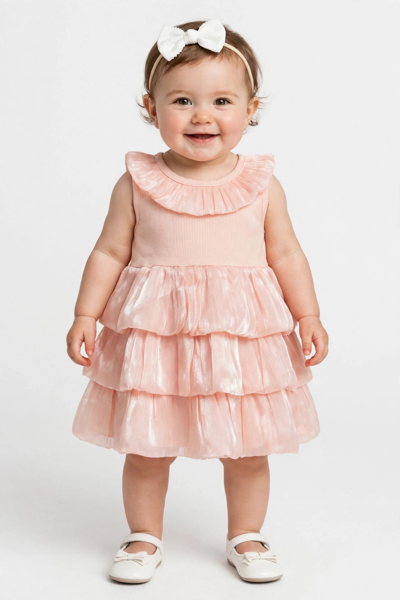 Imported Girls’ Layered Frock