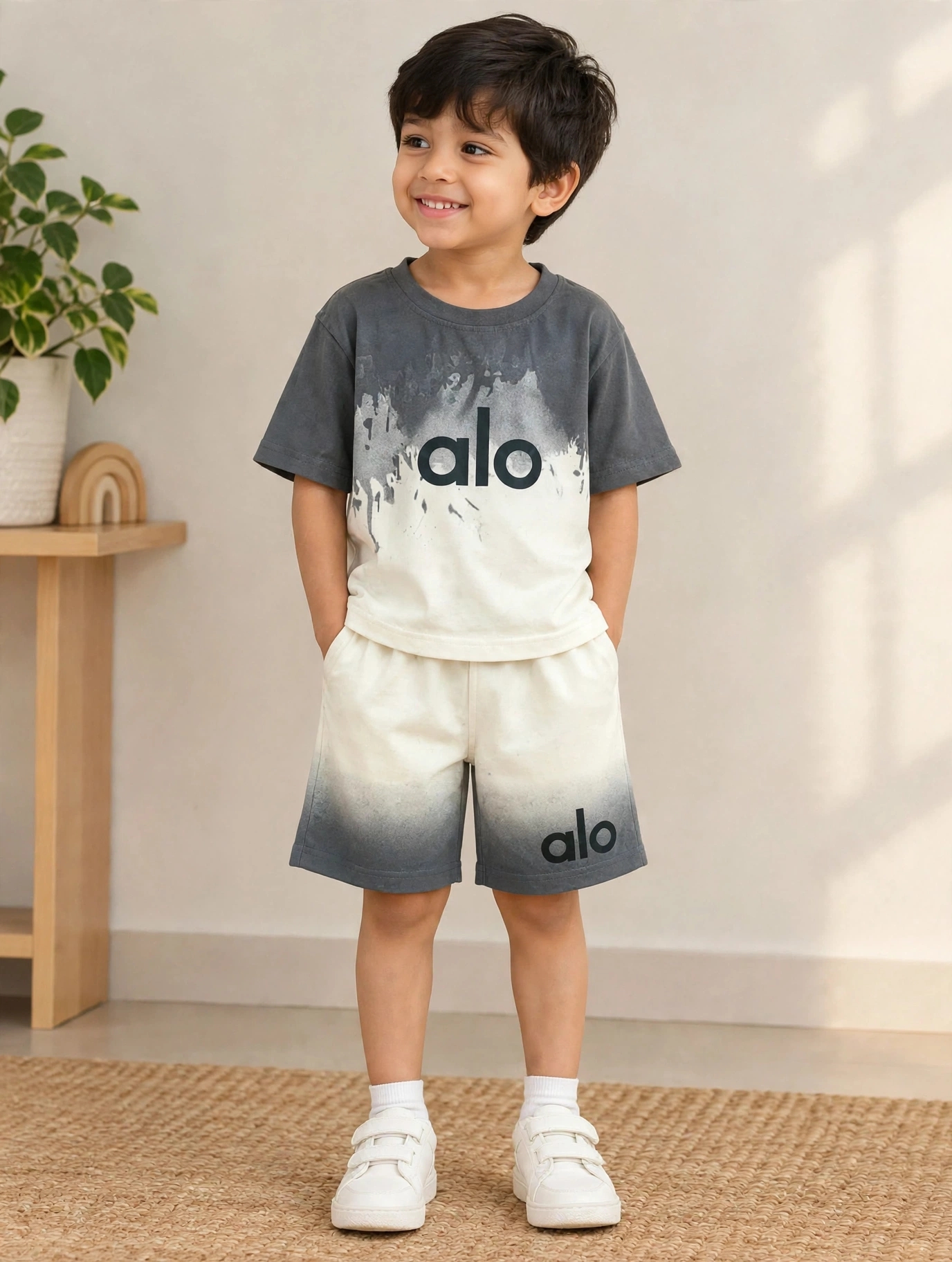 Imported Boys Ombre Shorts Set